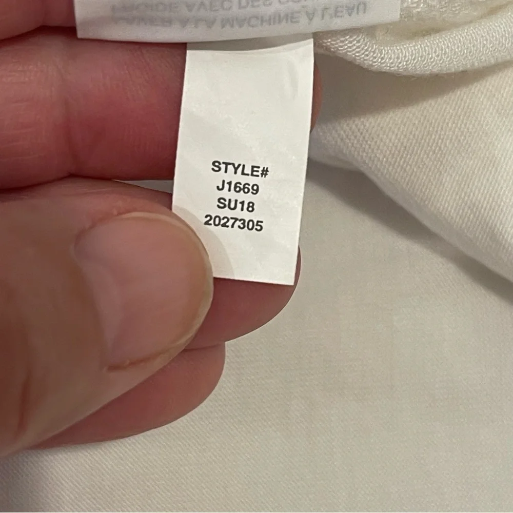 J Crew Side Ruched Peplum Top White T Shirt Dress